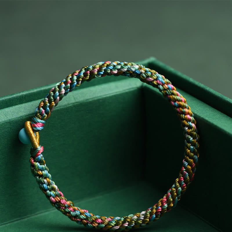 KarmaRipple's Colorful Rope Fortune Handcrafted Woven Child Adult Bracelet p4