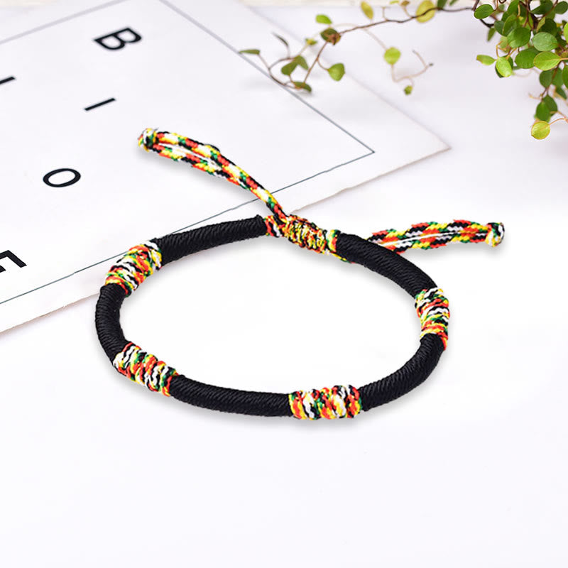 KarmaRipple's Tibetan Handmade Colorful King Kong Weave Fortunate Protection Braid String Bracelet p26