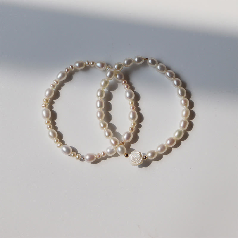 KarmaRipple's Authentic Flower Pearl Sincerity Bead Bracelet p5