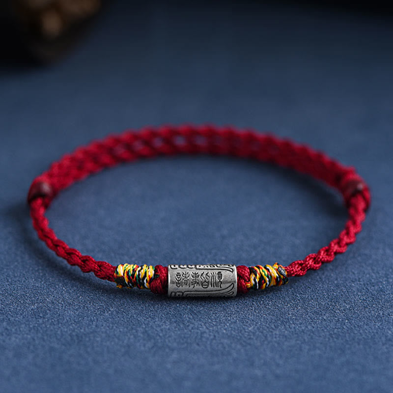 KarmaRipple's Handcrafted 925 Sterling Silver Everything Goes Well Design Protection Strength Bracelet Anklet ( p42