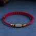 Anklet(Circumference 20-32cm) / Dark Red Rope
