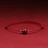 One Cinnabar Bead / Dark Red / Anklet(Anklet Circumference 21-27cm)