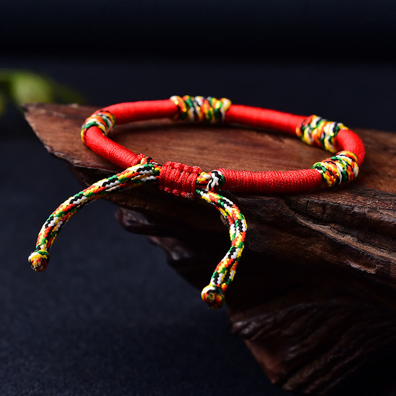 KarmaRipple's Tibetan Handmade Colorful King Kong Weave Fortunate Protection Braid String Bracelet p9