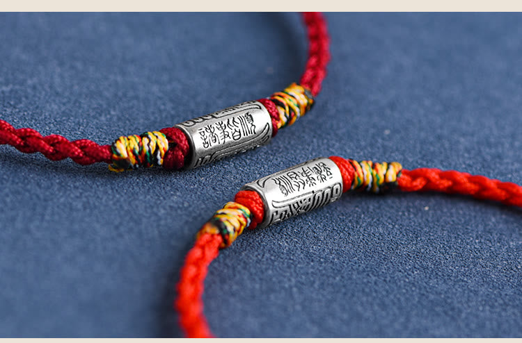 KarmaRipple's Handcrafted 925 Sterling Silver Everything Goes Well Design Protection Strength Bracelet Anklet ( p26