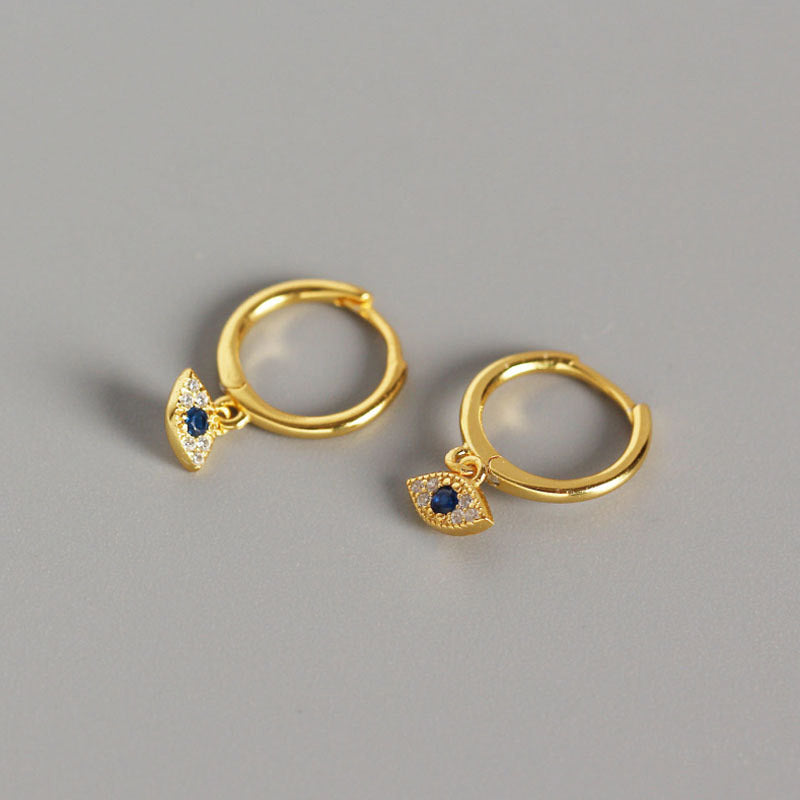 KarmaRipple's 925 Sterling Silver Evil Eye Blessing Protection Stud Earrings p2