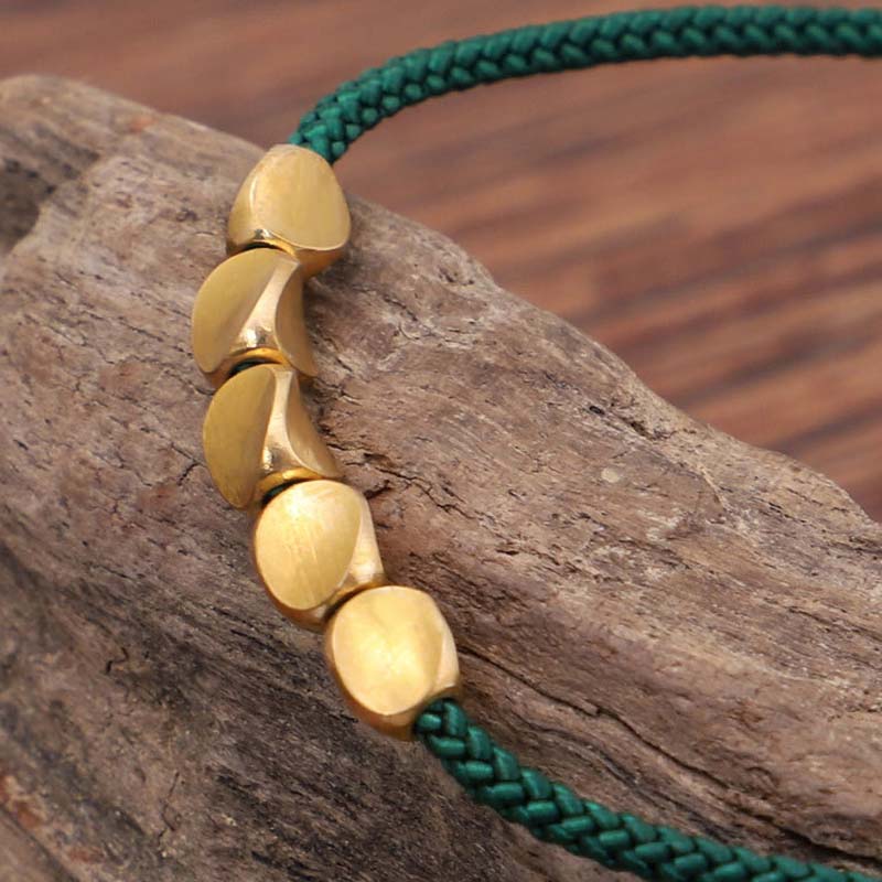 KarmaRipple's 3 PCS Tibetan Bronze Beadwork Balancing Protection Fortune Bracelet Set p16