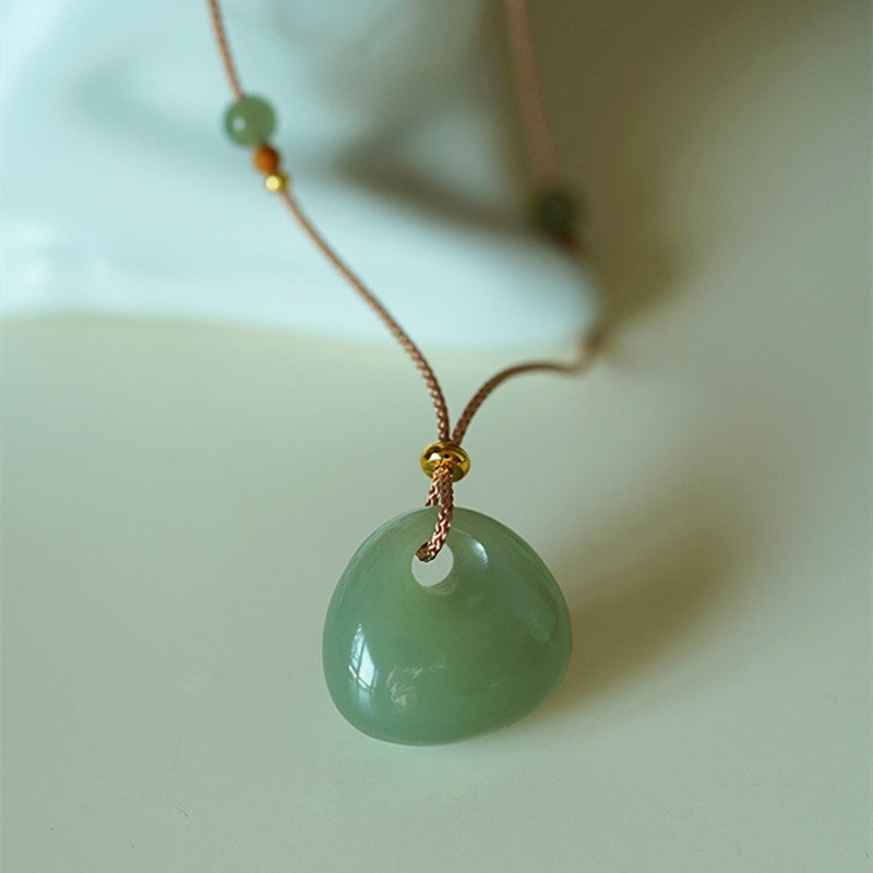 KarmaRipple's Authentic Jade Fortune Prosperity Pendant Necklace (Random Color) p9