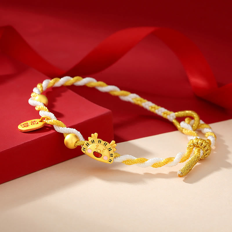 KarmaRipple's ???A Flash Sale- 925 Sterling Silver Year Of The Dragon Dumpling Design Attract Fortune Fortune Woven Bracelet p3