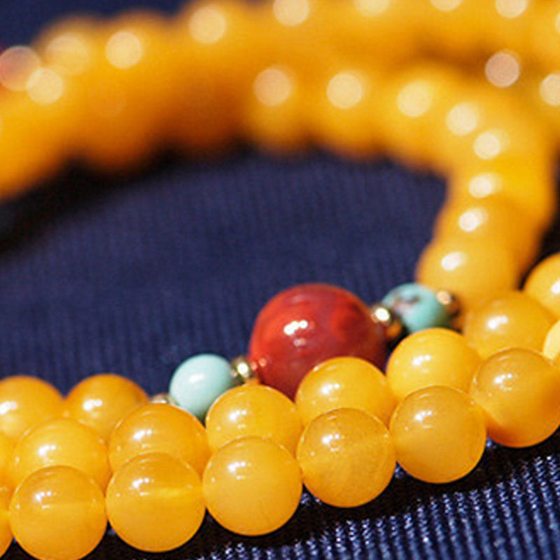 KarmaRipple's Amber Balancing Balance Pendant Flower Talisman Bracelet p9