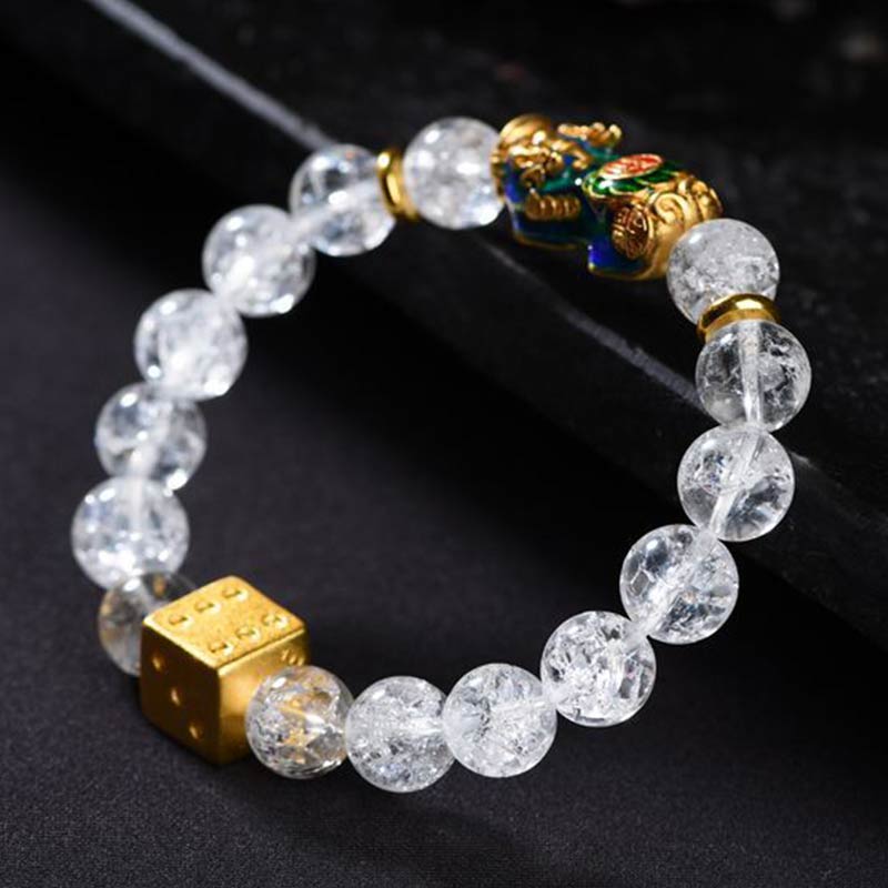 KarmaRipple's Color-Changing Pixiu Ivory Gemstone Dice Wealth Bracelet p5