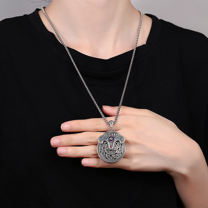 KarmaRipple's Peony Flower Bronze Coins Wealth Pendant Necklace p5