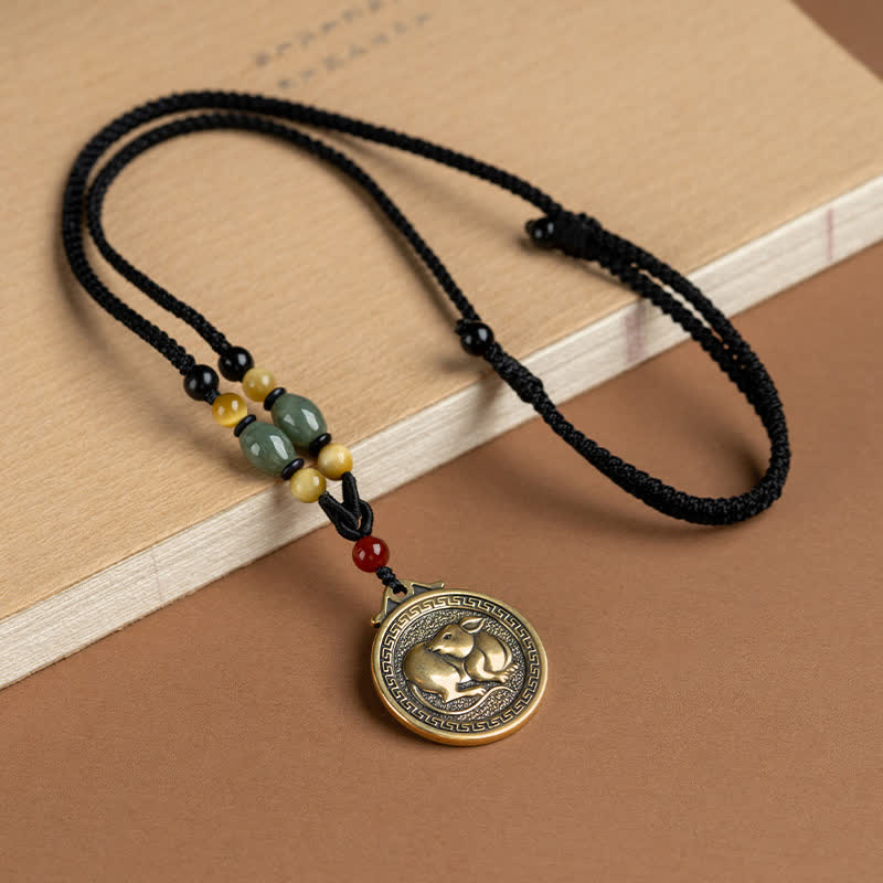 KarmaRipple's 12 Chinese Zodiac Blessing Wealth Fortune Pendant Necklace p2