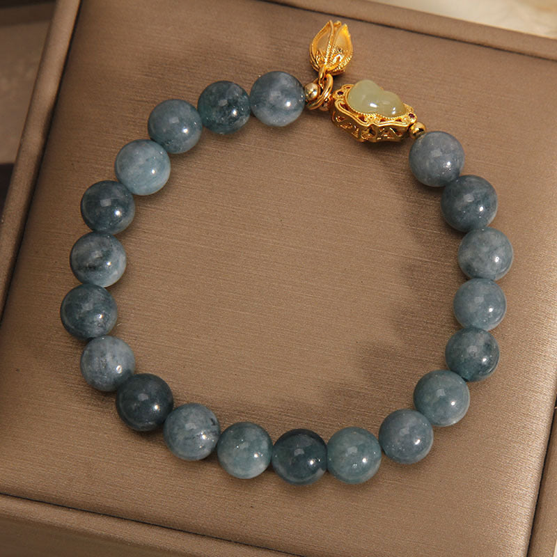 KarmaRipple's Authentic Jade Gourd Tulip Talisman Fortune Bracelet p3