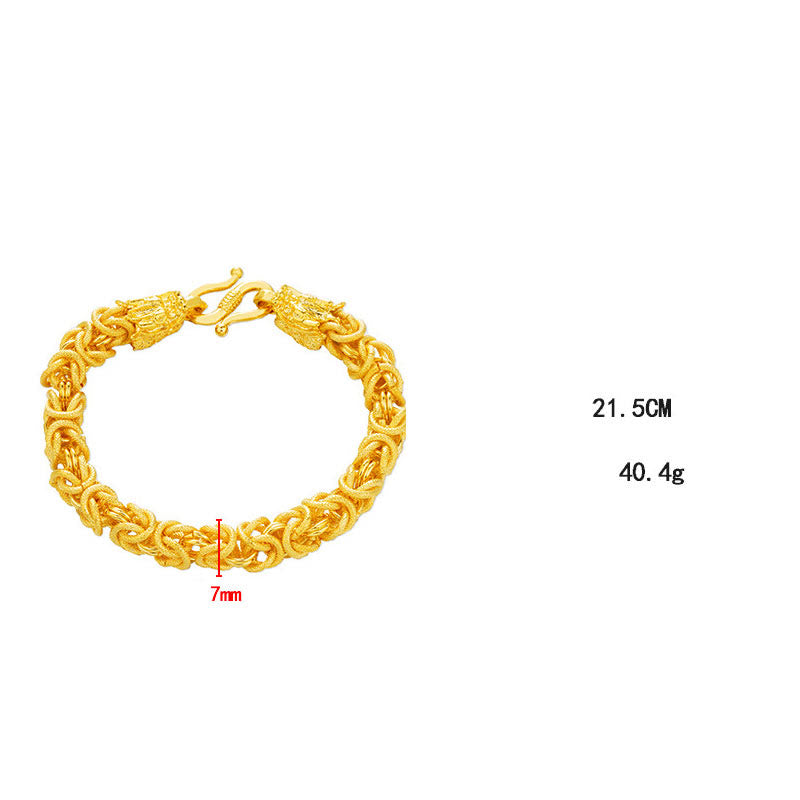 KarmaRipple's 24k Gold Plated Double Headed Dragon Protection Bracelet p9