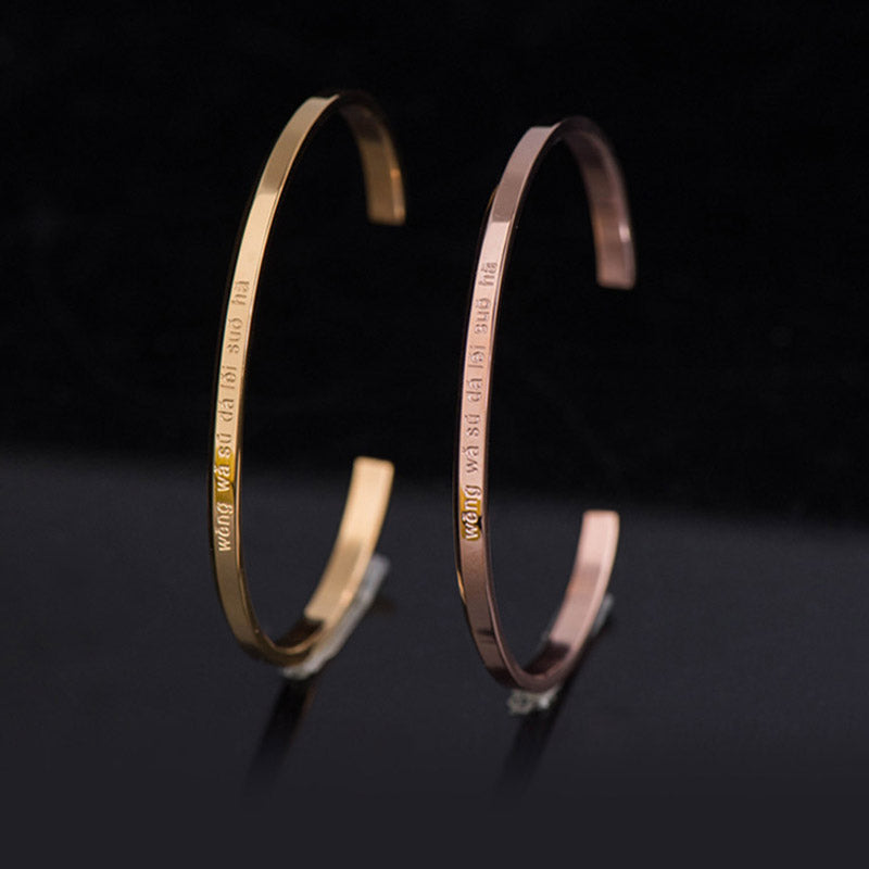 KarmaRipple's Six True Words Engraving Titanium Steel Blessing Protection Bracelet p21