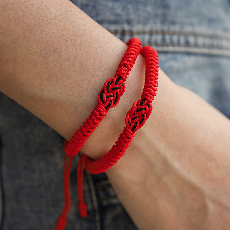 KarmaRipple's 2Pcs Tibetan Fortune Chinese Weave Protection String Bracelet p19