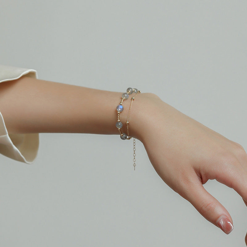 KarmaRipple's Moonstone'sitive Charming Chain Bracelet p10