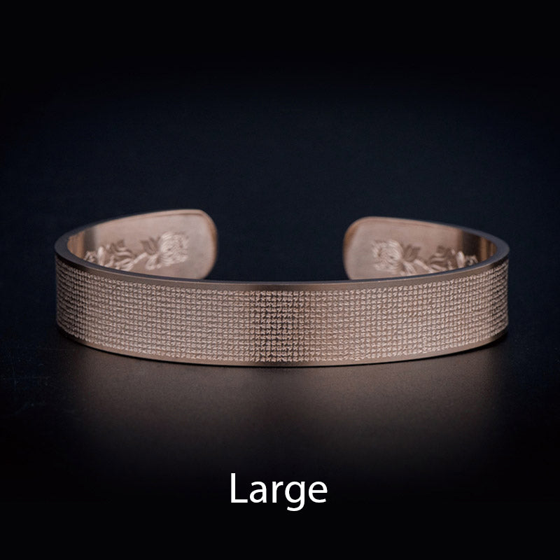 KarmaRipple's Shurangama Mantra Engraving Titanium Steel Blessing Bracelet p4