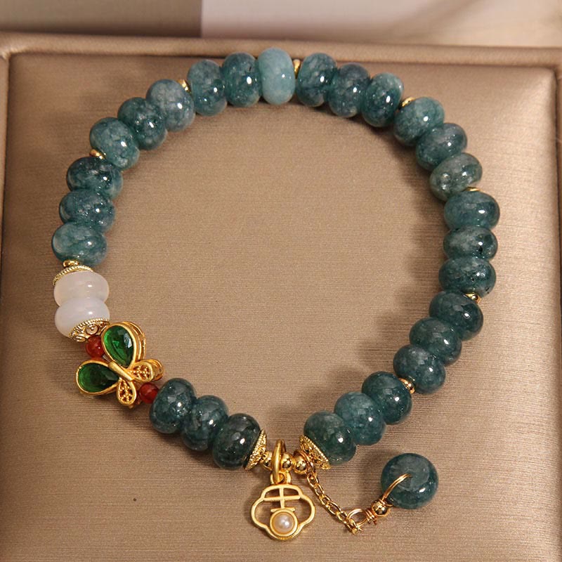 KarmaRipple's Jade Ivory Agate Butterfly Abacus Beadwork Abundance Bracelet p4