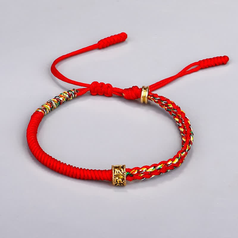 KarmaRipple's Om Mani Padme Hum Protection Fortune String Bracelet p2