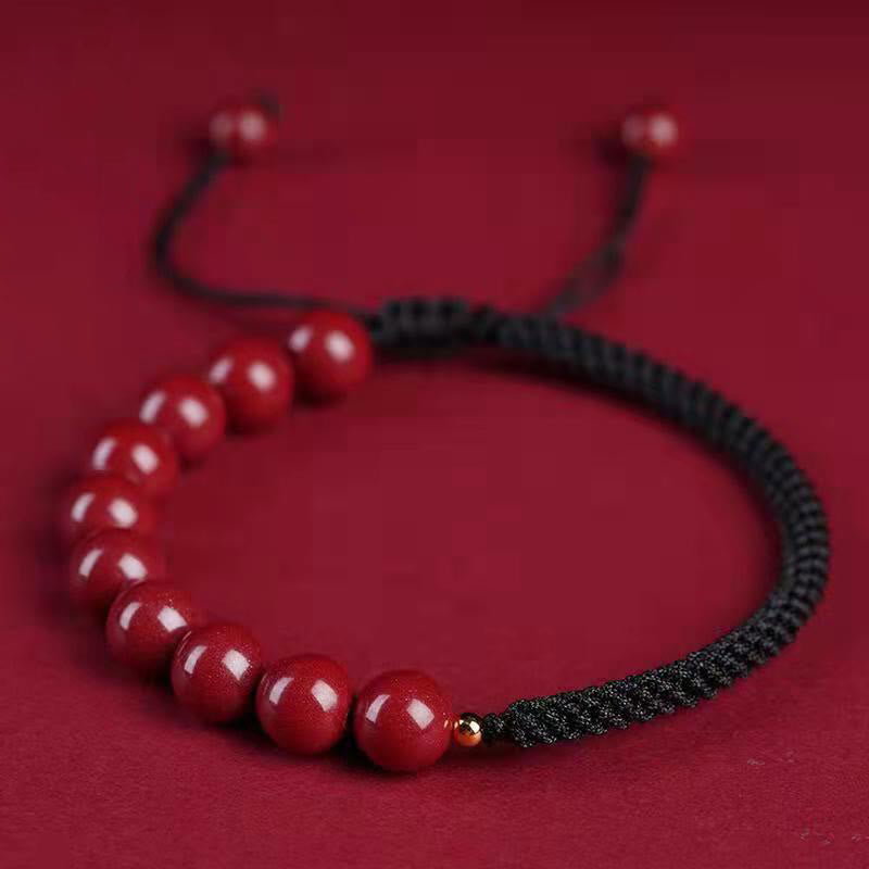 KarmaRipple's Authentic Cinnabar King Kong Weave Blessing String Bracelet p36