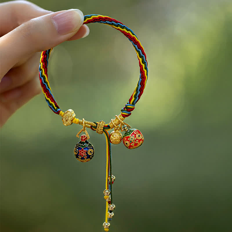KarmaRipple's Gold Swallowing Beast Family Fortune Reincarnation Weave Colorful String Bracelet p8