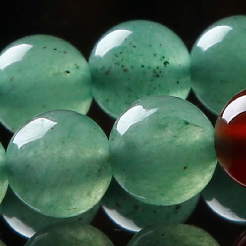 KarmaRipple's 108 Beadwork Green Aventurine Red Agate Fortune Mala Bracelet p12