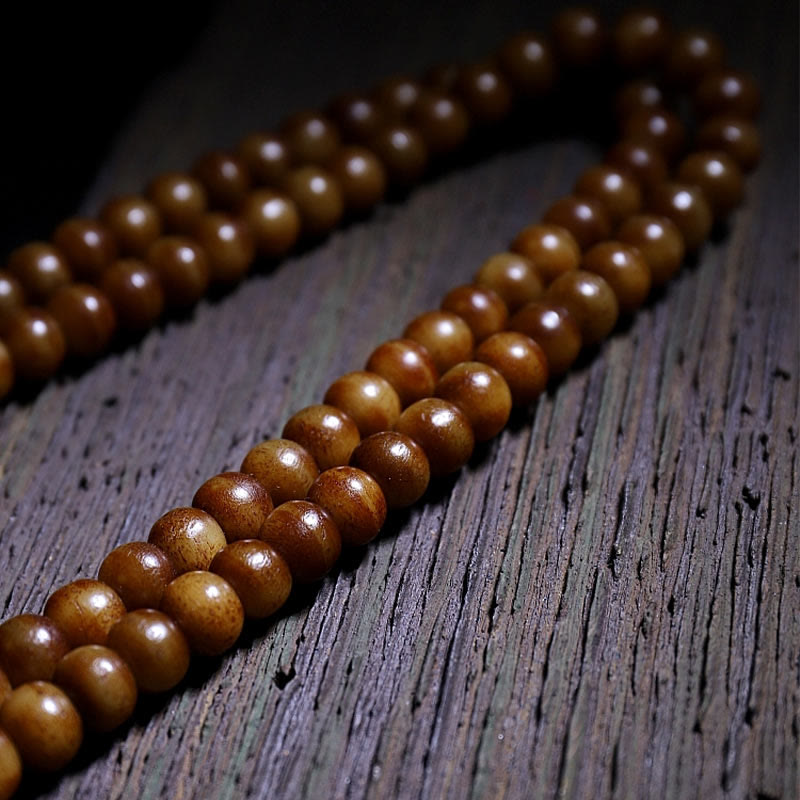 KarmaRipple's Tibet 108 Mala Beadwork Yak Bone Three-eyed Dzi Bead Keep Away Evil Spirits Bracelet p19
