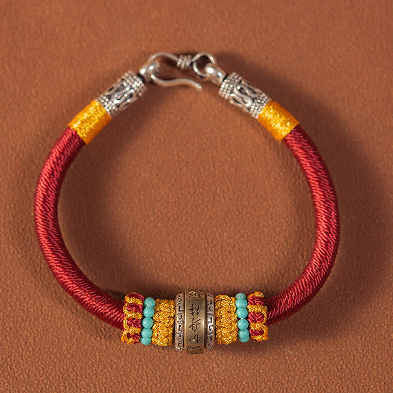 KarmaRipple's Handmade Tibetan Amulet King Kong Weave Fortune Protection Woven Bracelet p1