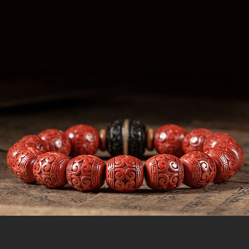 KarmaRipple's Authentic Cinnabar Ebony Calm Blessing Bracelet p8