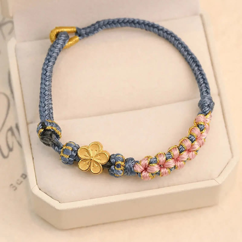 KarmaRipple's Peach Blossom Design Wealth String Bracelet p2