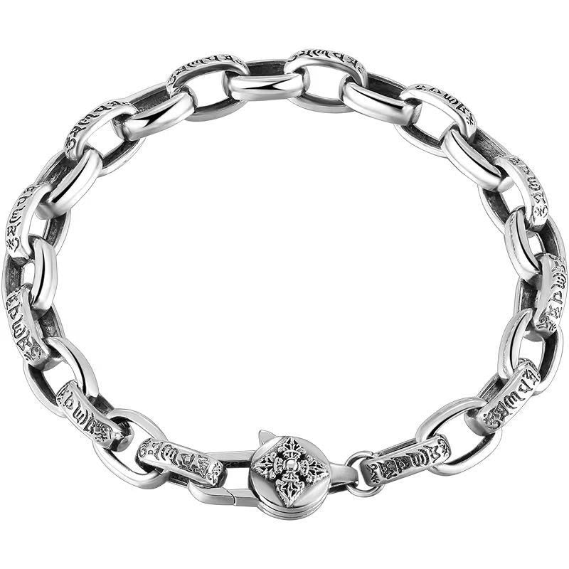 KarmaRipple's Om Mani Padme Hum Double Dorje Bronze Engraved Wisdom Bracelet p9