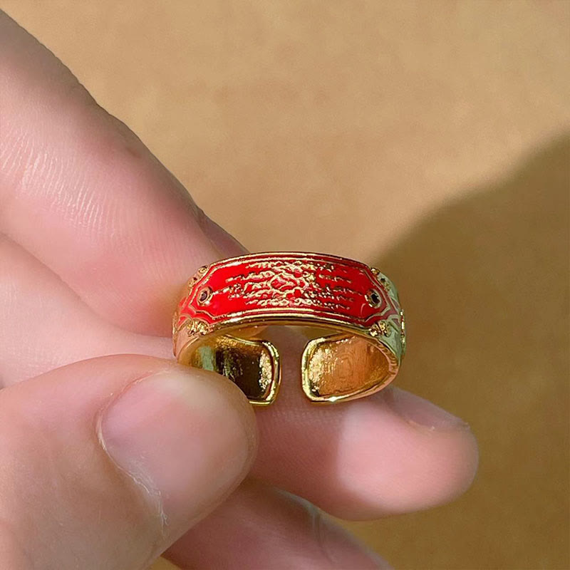 KarmaRipple's Five Scriptures Bronze Balancing Ring p4