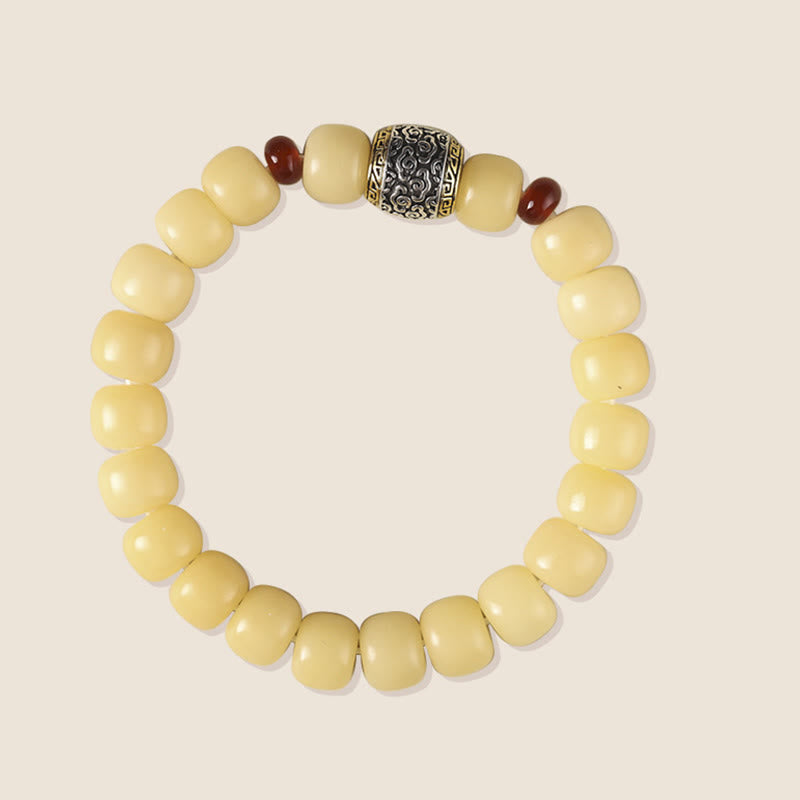 KarmaRipple's Bodhi Seed Auspicious Cloud Fu Character Bead Peace Bracelet p13
