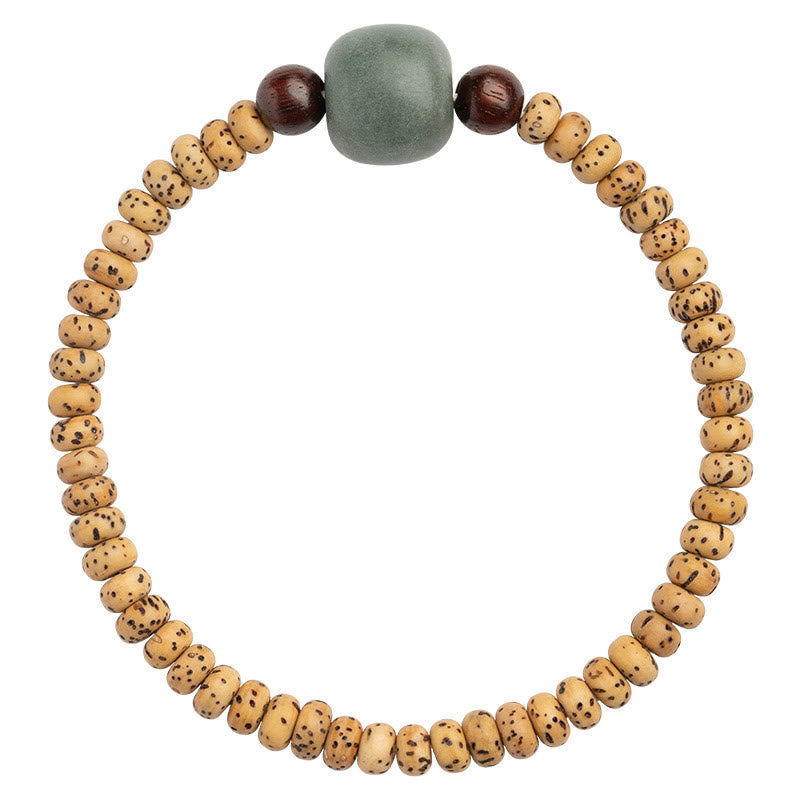 KarmaRipple's Bodhi Seed Small Leaf Red Sandalwood Wisdom Bracelet p15
