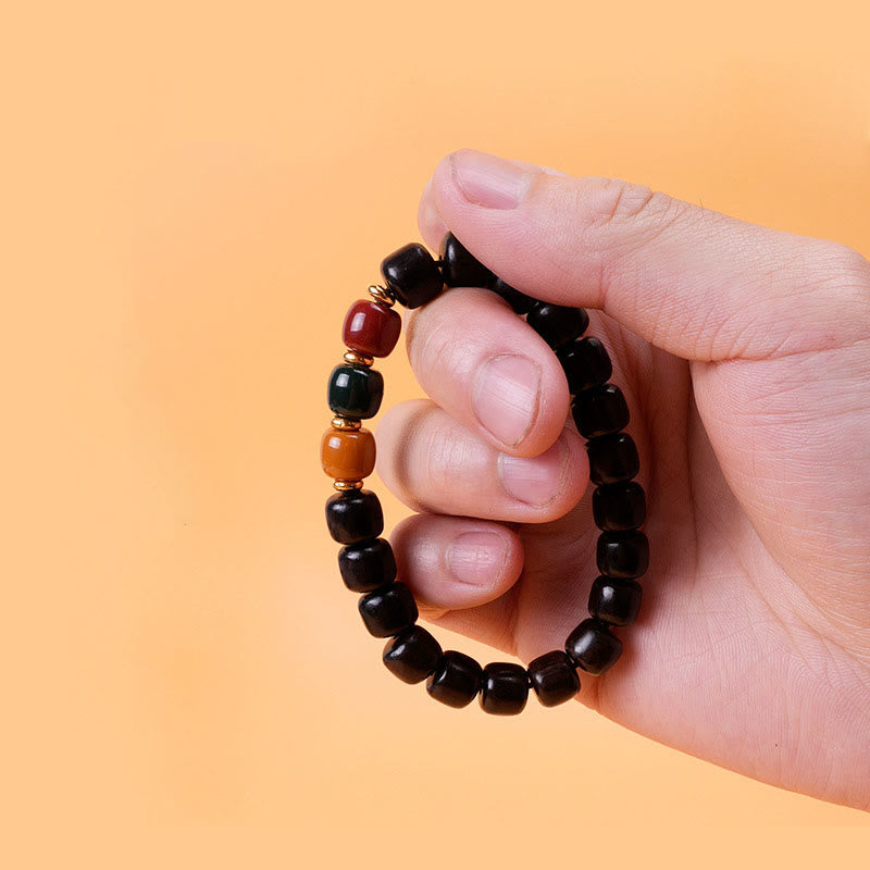 KarmaRipple's Ebony Wood Rosewood Peace Balance Bracelet p9