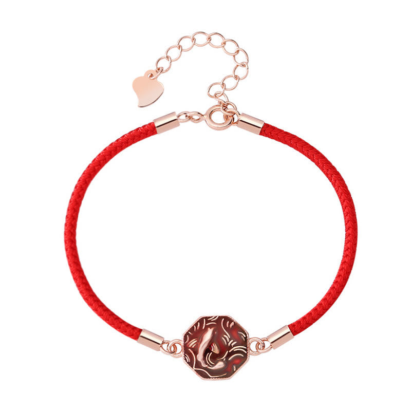 KarmaRipple's 925 Sterling Silver Fortune Koi Fish Color Change Wealth Handcrafted Woven Bracelet p14