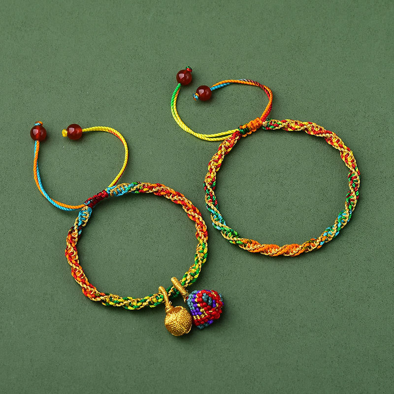 KarmaRipple's Colorful Rope Fortune Handcrafted Zongzi Talisman Bracelet p6
