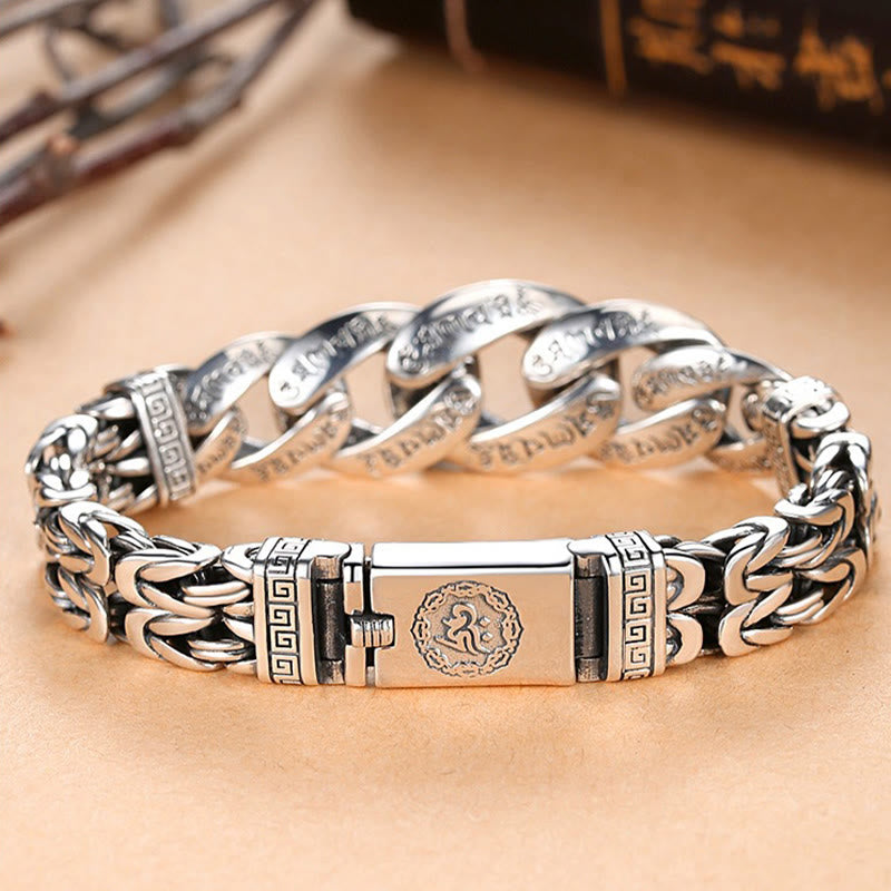 KarmaRipple's Om Mani Padme Hum Engraved Peace Purity Bracelet p7
