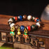 Liuli Glass Bead&Copper Gold Swallowing Beast Family / 10mm(19 Beads)