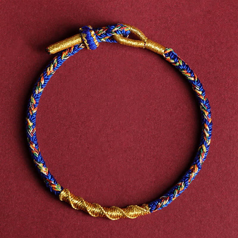 KarmaRipple's Handmade Chinese Zodiac Natal Buddha Protection Strength Woven String Bracelet p1