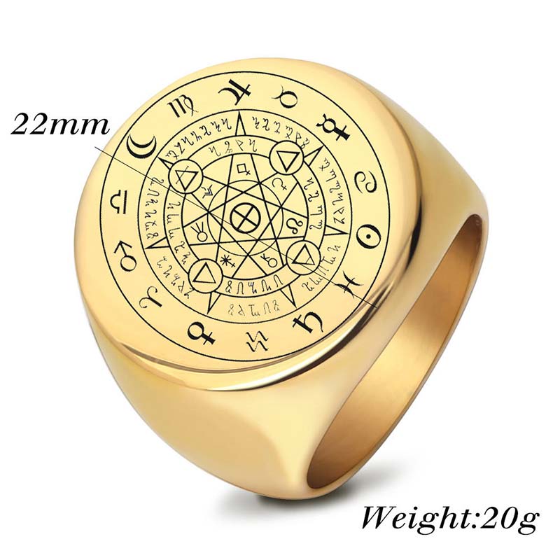 KarmaRipple's 12 Constellations of the Zodiac Protection Blessing Ring p7