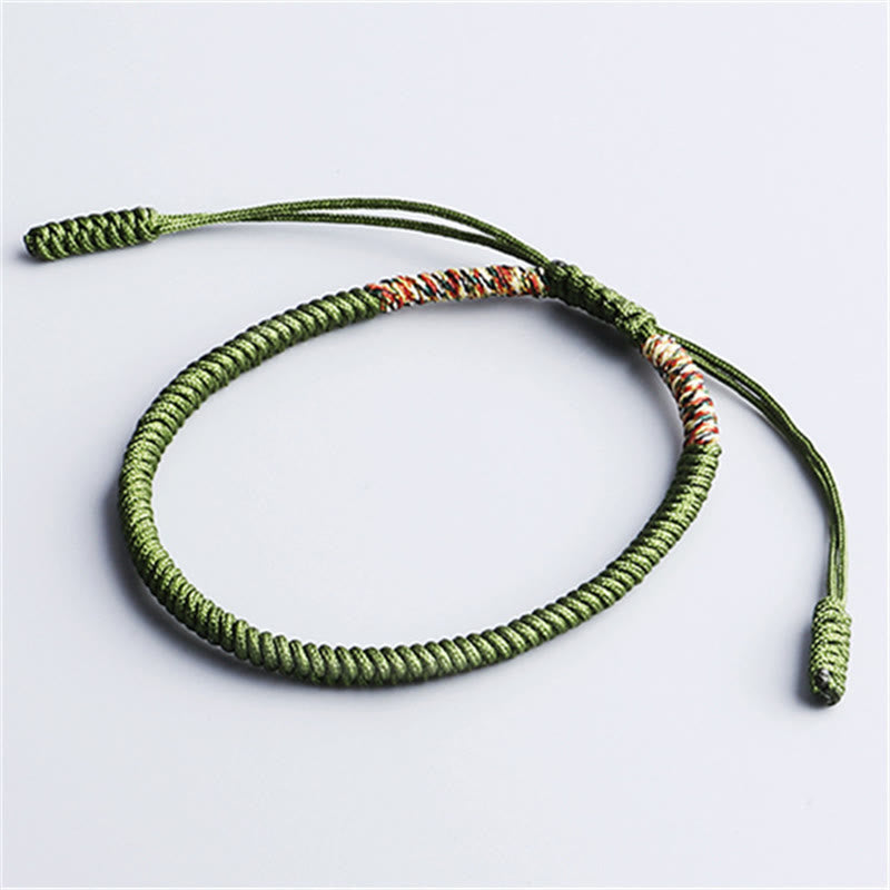 KarmaRipple's 3Pcs Tibetan Handmade Multicolored Fortune King Kong Weave Auspiciousness Bracelet p8