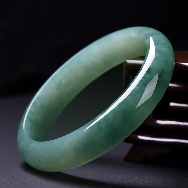 KarmaRipple's Jade Abundance Fortune Balancing Bangle Bracelet p19
