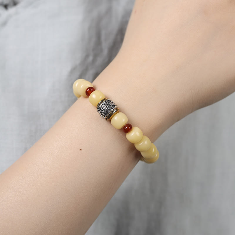 KarmaRipple's Bodhi Seed Auspicious Cloud Fu Character Bead Peace Bracelet p10