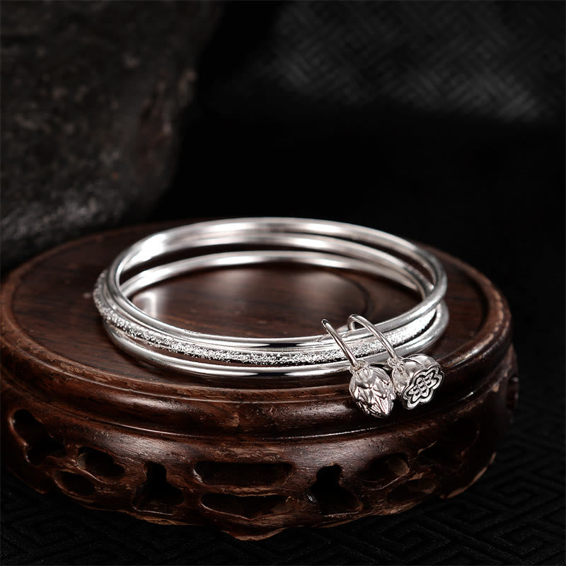 KarmaRipple's Lotus Flower Pod Ivory Bronze New Beginning Bracelet Bangle p9