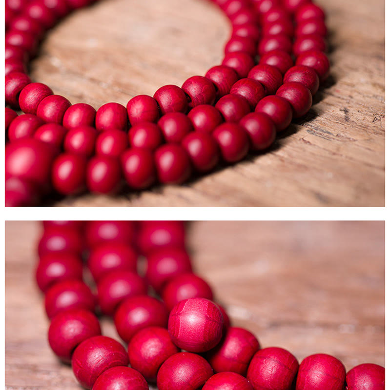 KarmaRipple's 108 Mala Beadwork Authentic Abelia Biflora Wood Protection Bracelet p9