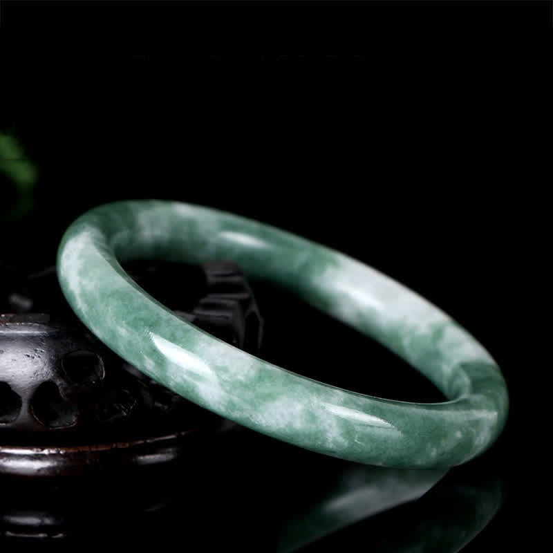 KarmaRipple's Authentic Jade Fortune Abundance Bangle Bracelet p2
