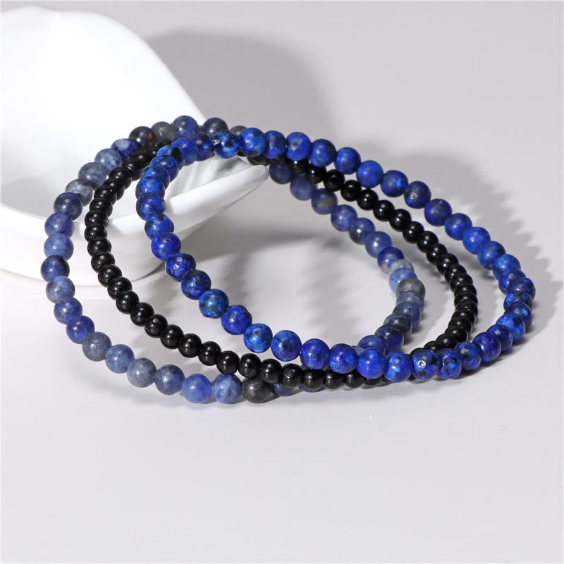 KarmaRipple's 3Pcs Authentic Gemstone Stone Inner Peace Spiritual Bracelet p16