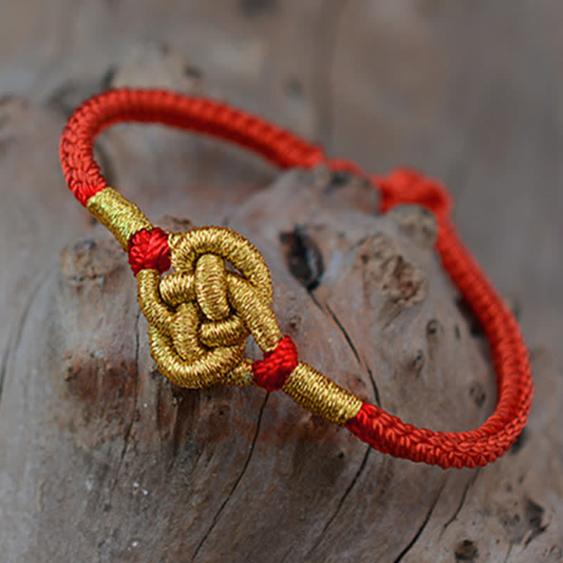 KarmaRipple's Handmade Simple Design Chinese Knotting Fortune Strength Braid String Bracelet p8